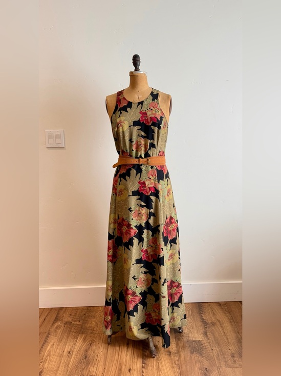 Banana Republic Dresses & Skirts - Banana Republic Vintage 90s 100% Silk Floral Print Sleeveless Maxi Dress
